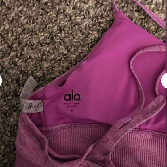 Alo Purple Sports Bra Size Small - Picture 5 of 6